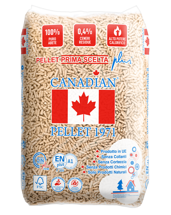 CANADIAN PELLET 1971 A1 in Abete  -77 Sacchi da 15kg