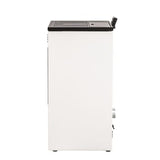 Stufa a pellet ventilata Mannu Equation 9 kW bianco