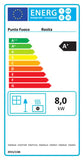 Stufa a pellet ventilata Rosita 9.5 kW nero goffrato