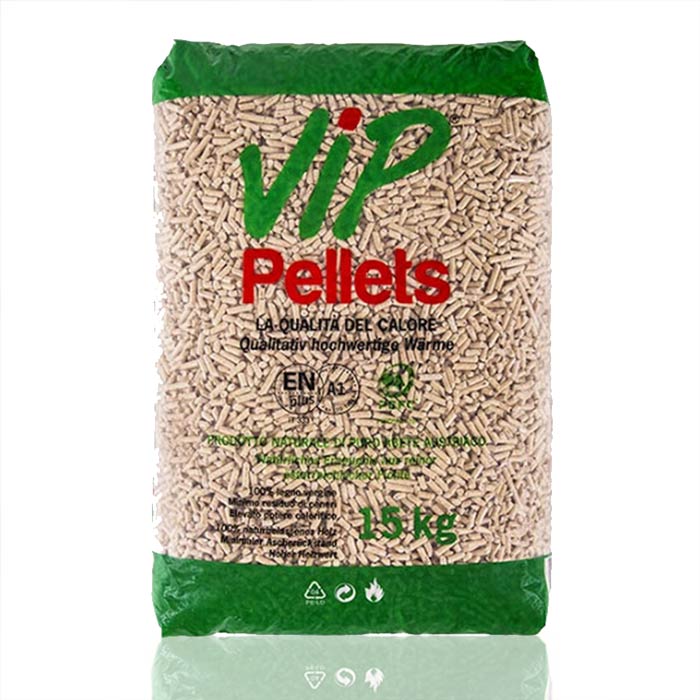 Vip Pellets Puro Abete Austriaco EN PLUS A1 - 77 sachi da 15 kg