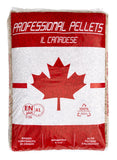 Pellets Professional Canadese 80% abete rosso e 20% abete bianco - 77 Sacchi da 15 kg