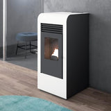 Stufa a pellet ventilata Giada 8 kW bianco