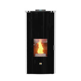 Stufa pellet idro AMG Idro 17 double door 17.14 kW bianco