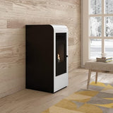 Stufa a pellet ventilata Giada 8 kW bianco