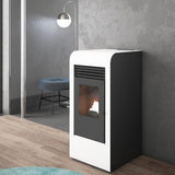 Stufa a pellet ventilata Giada 8 kW bianco