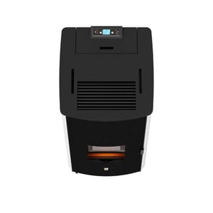 Stufa pellet idro AMG Idro 17 double door 17.14 kW bianco